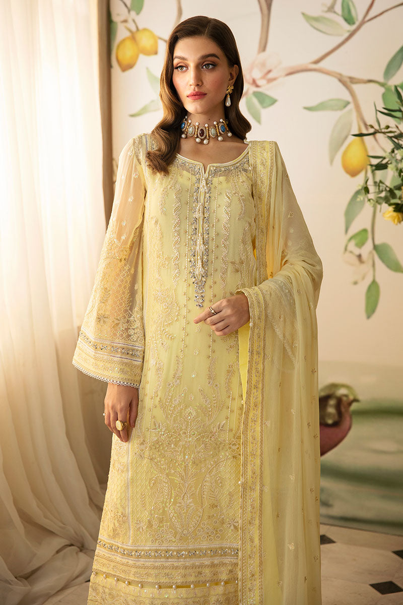 Gulaal | Embroidered Chiffon 24 | Estrella - by - Libasekhas UK - Registered Vendor of : Gulaal - 100% Original Designer Dresss