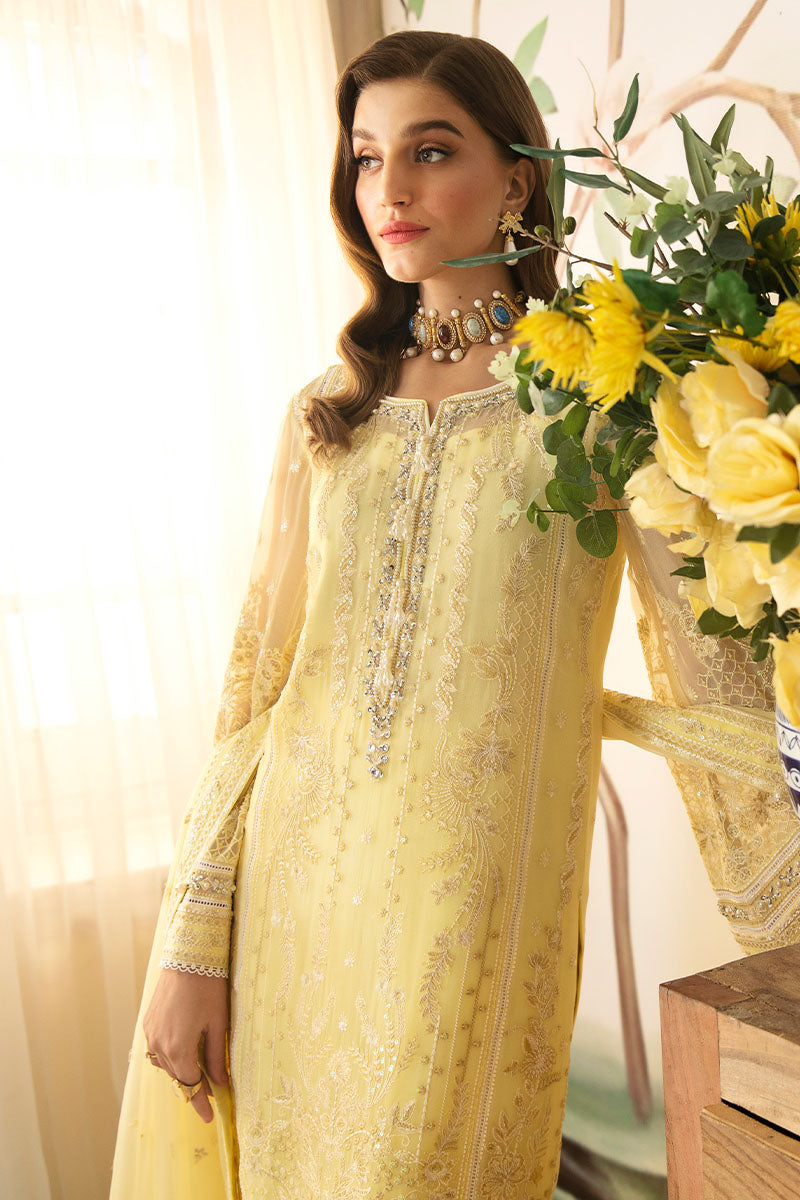 Gulaal | Embroidered Chiffon 24 | Estrella - by - Libasekhas UK - Registered Vendor of : Gulaal - 100% Original Designer Dresss