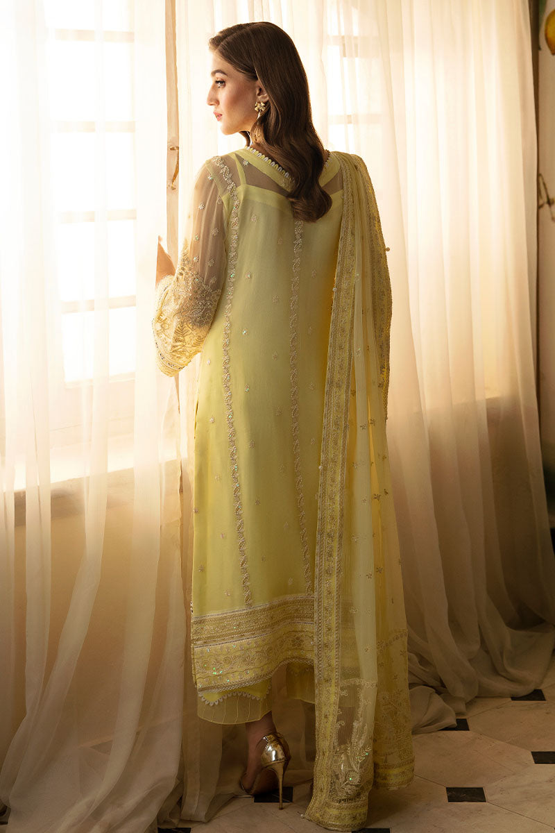 Gulaal | Embroidered Chiffon 24 | Estrella - by - Libasekhas UK - Registered Vendor of : Gulaal - 100% Original Designer Dresss