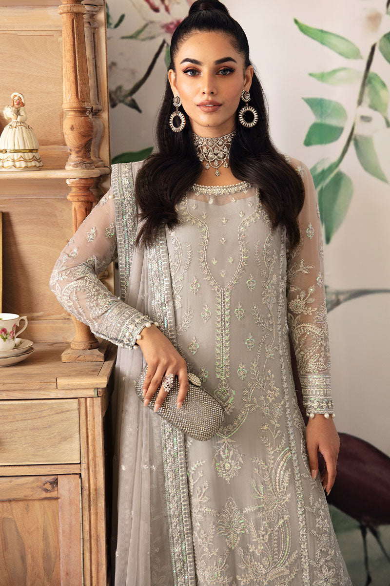 Gulaal | Embroidered Chiffon 24 | Aubrey - by - Libasekhas UK - Registered Vendor of : Gulaal - 100% Original Designer Dresss
