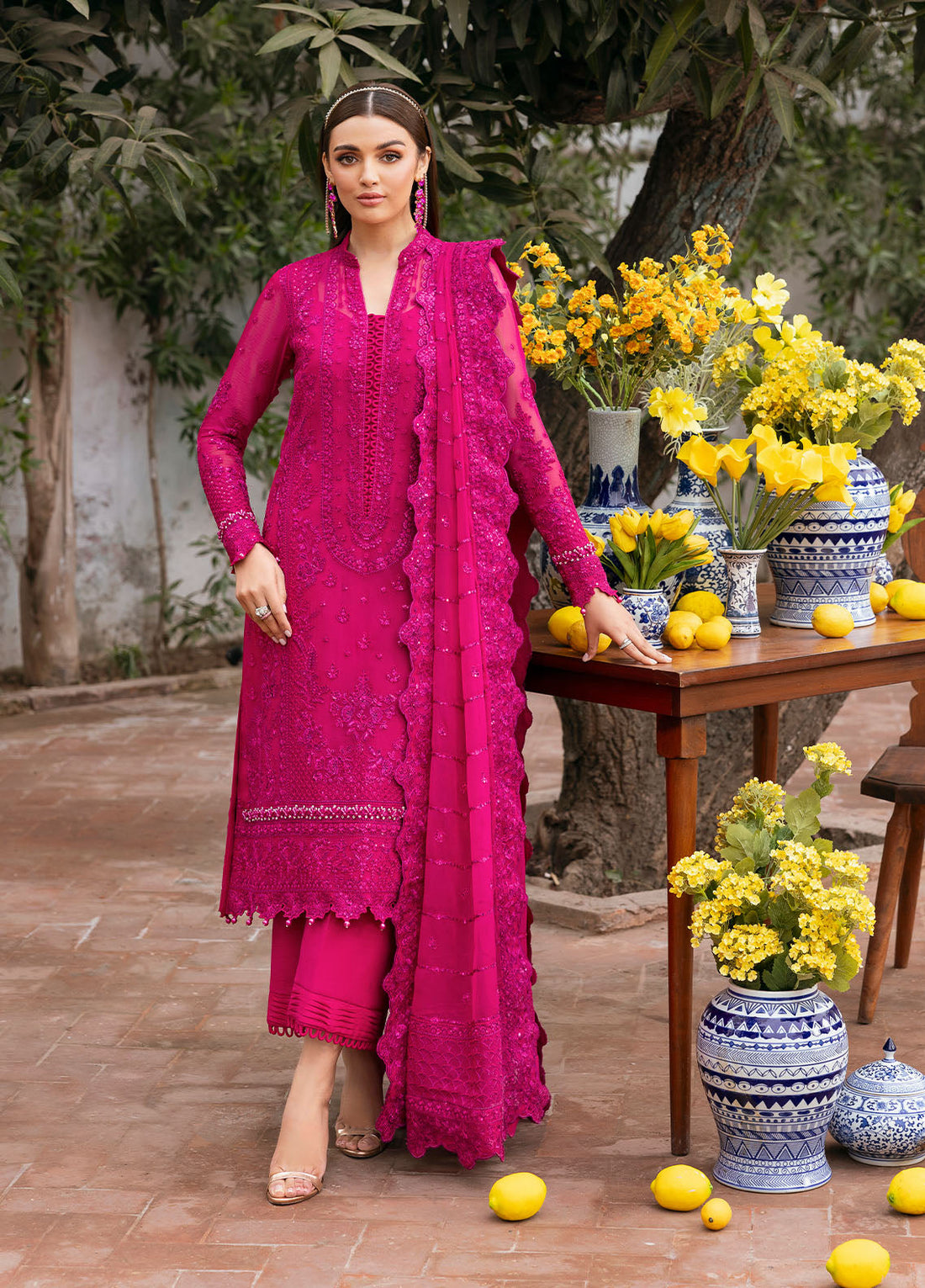 Gulaal | Reverie Embroidered Chiffon | ZEVIRA - by - Libasekhas UK - Registered Vendor of : Gulaal - 100% Original Designer Dresss