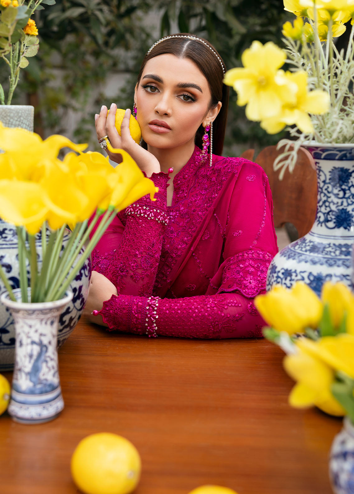 Gulaal | Reverie Embroidered Chiffon | ZEVIRA - by - Libasekhas UK - Registered Vendor of : Gulaal - 100% Original Designer Dresss