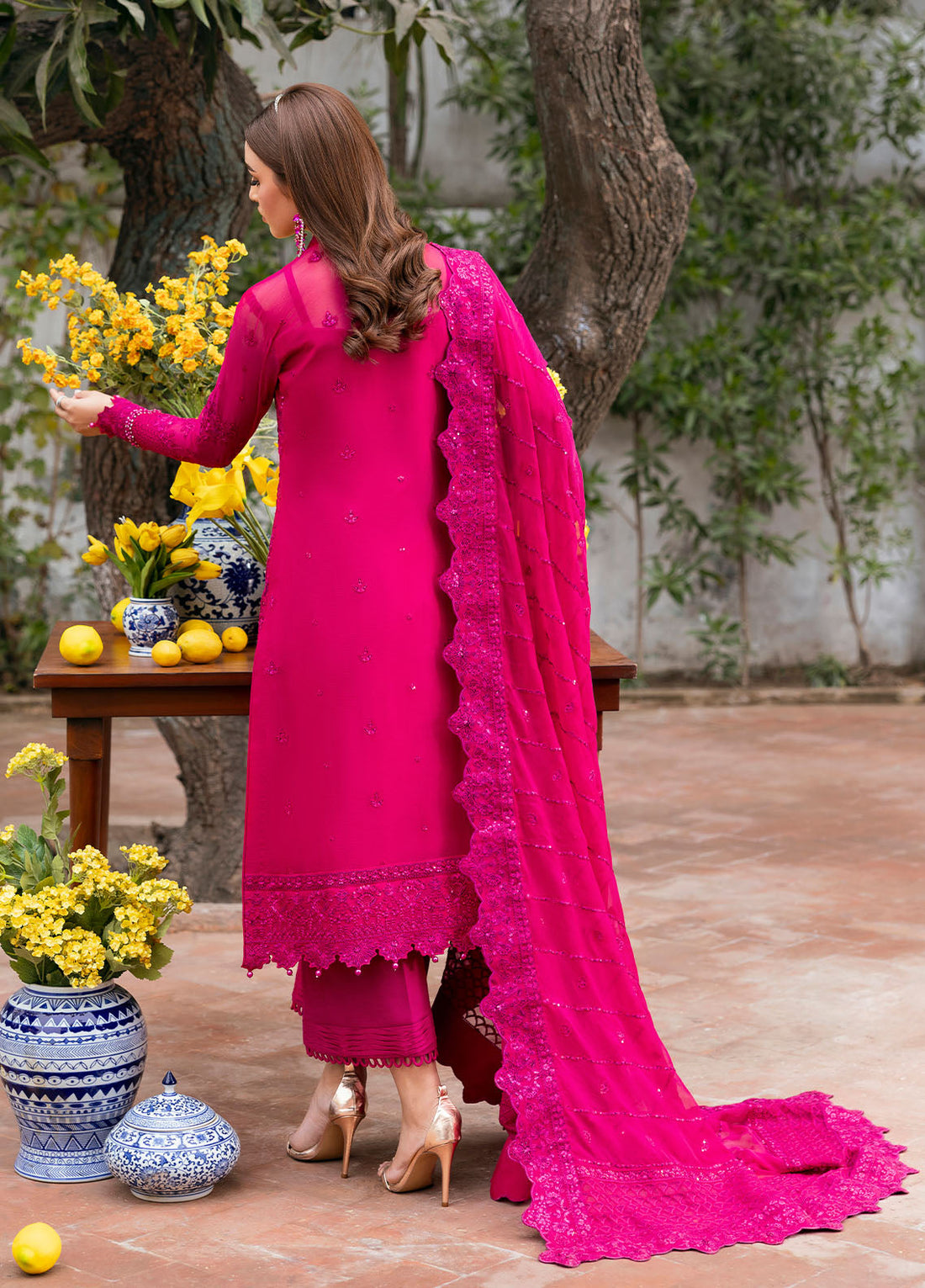 Gulaal | Reverie Embroidered Chiffon | ZEVIRA - by - Libasekhas UK - Registered Vendor of : Gulaal - 100% Original Designer Dresss