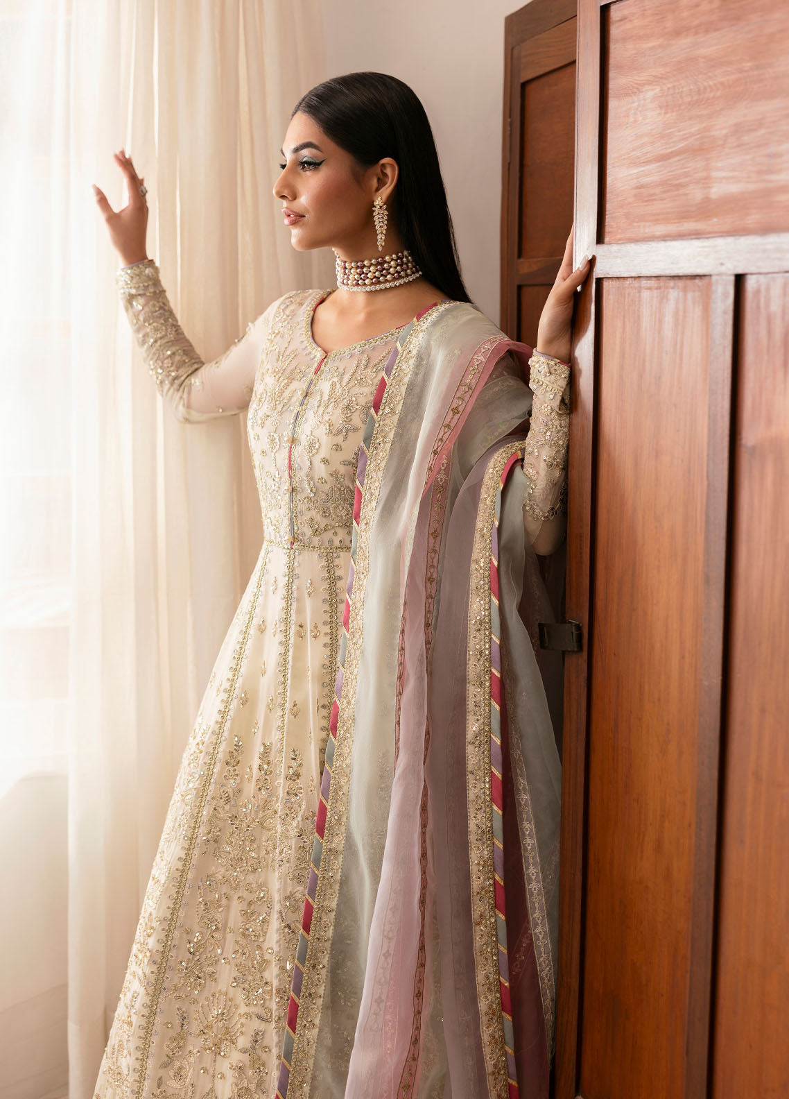 Gulaal | Reverie Embroidered Chiffon | CHIRAGH - by - Libasekhas UK - Registered Vendor of : Gulaal - 100% Original Designer Dresss