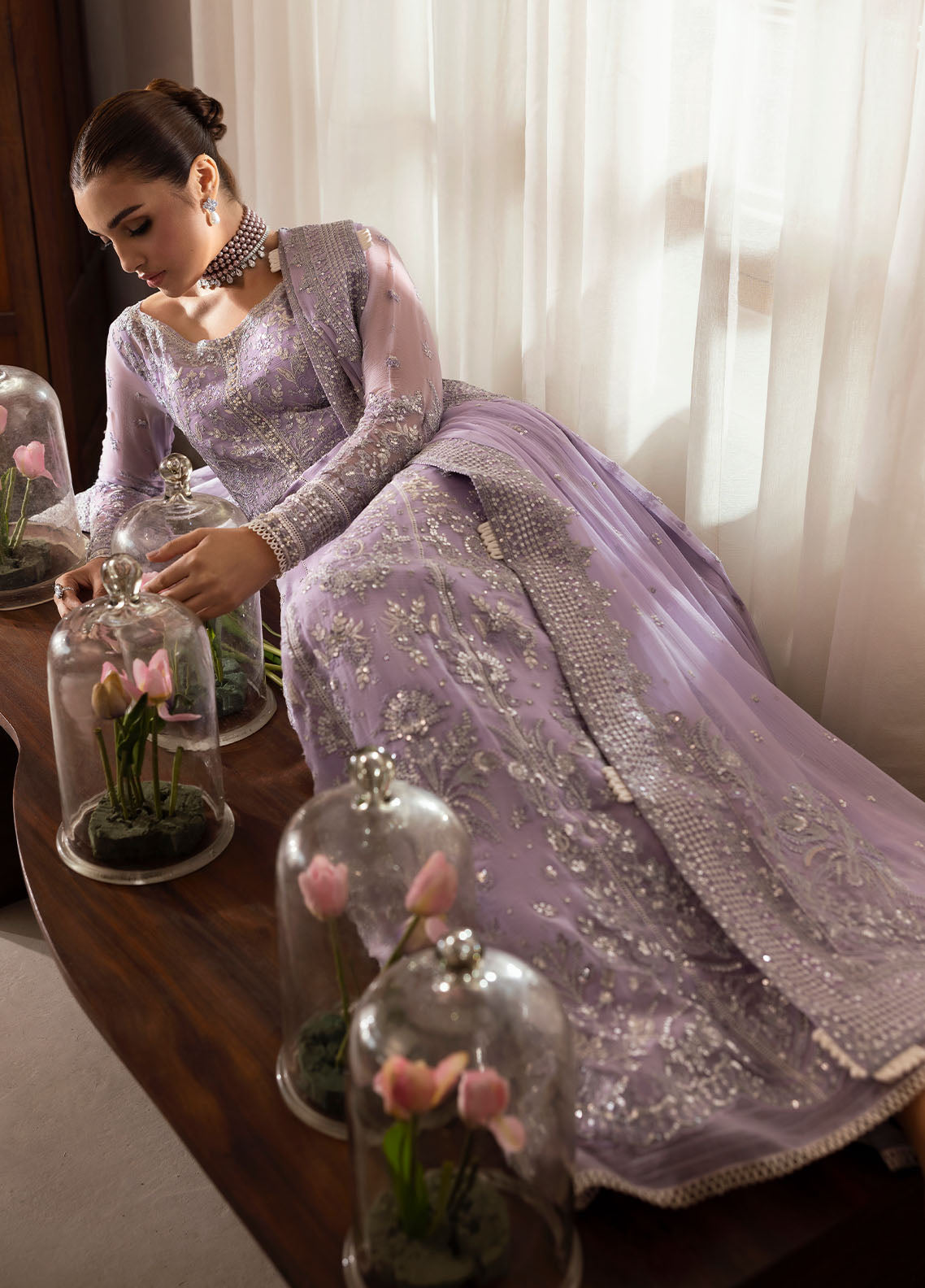 Gulaal | Reverie Embroidered Chiffon | PAREESA - by - Libasekhas UK - Registered Vendor of : Gulaal - 100% Original Designer Dresss
