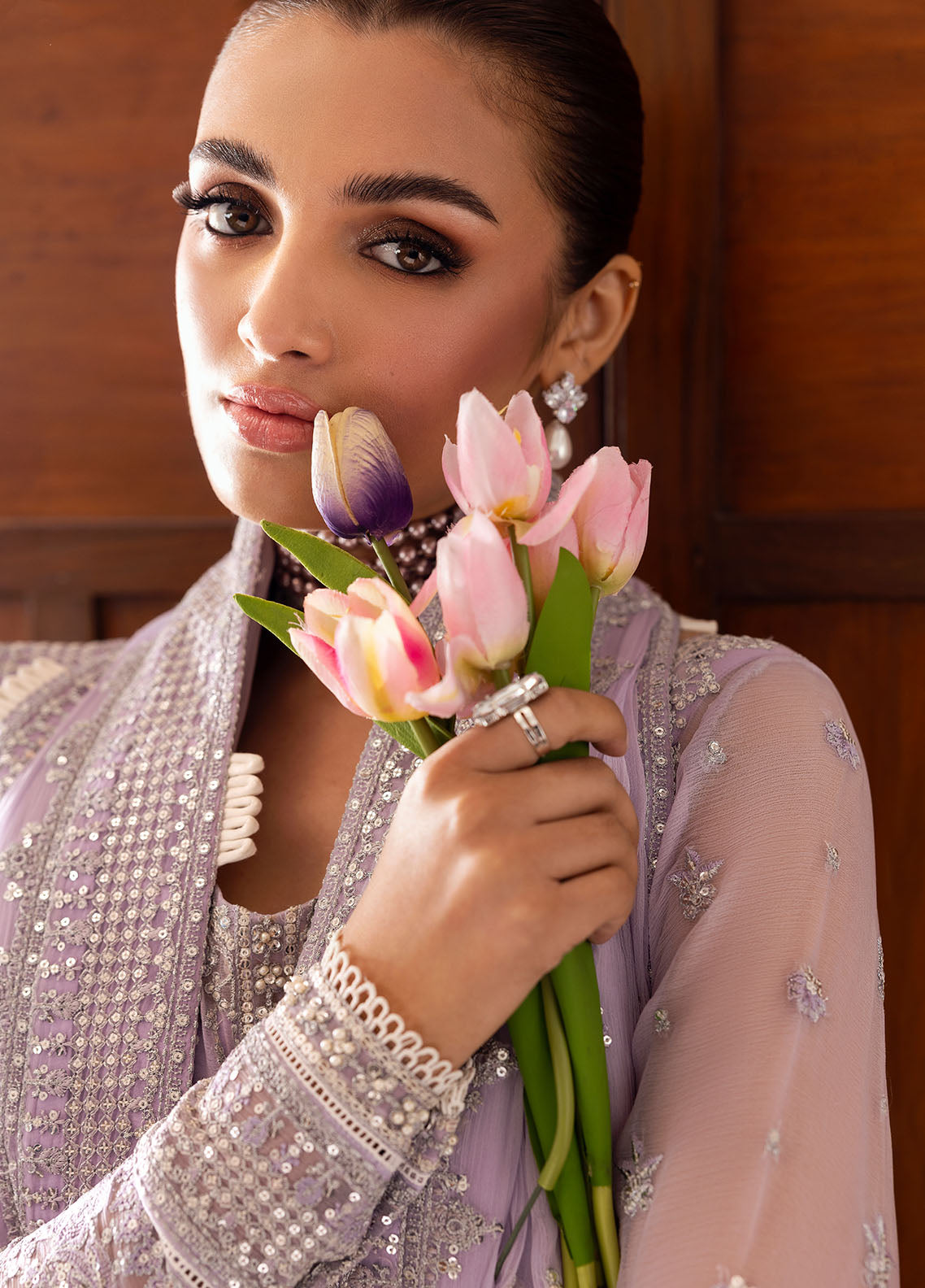 Gulaal | Reverie Embroidered Chiffon | PAREESA - by - Libasekhas UK - Registered Vendor of : Gulaal - 100% Original Designer Dresss