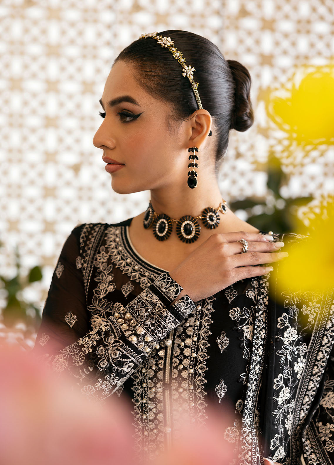 Gulaal | Reverie Embroidered Chiffon | NYRA - by - Libasekhas UK - Registered Vendor of : Gulaal - 100% Original Designer Dresss