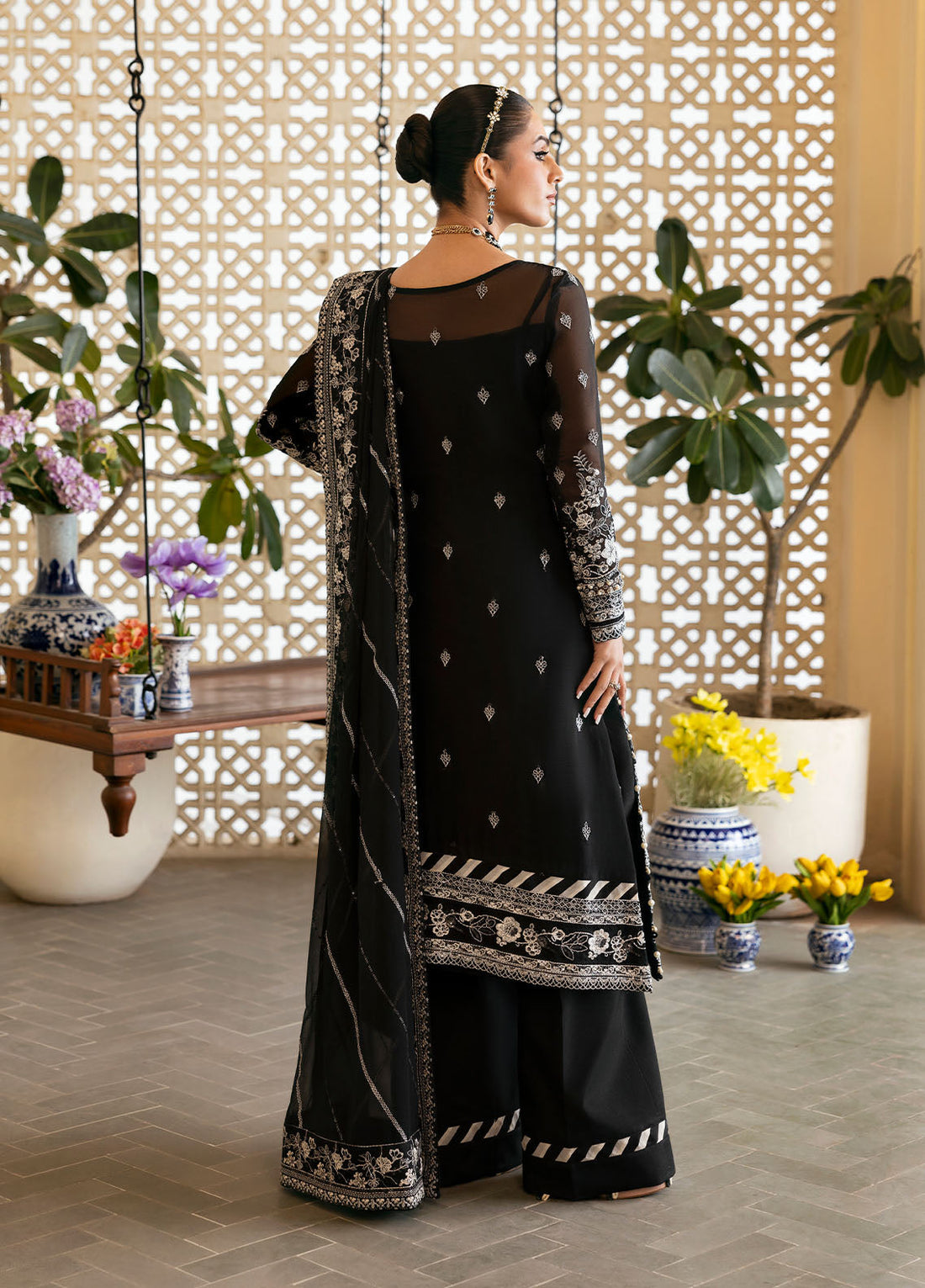 Gulaal | Reverie Embroidered Chiffon | NYRA - by - Libasekhas UK - Registered Vendor of : Gulaal - 100% Original Designer Dresss
