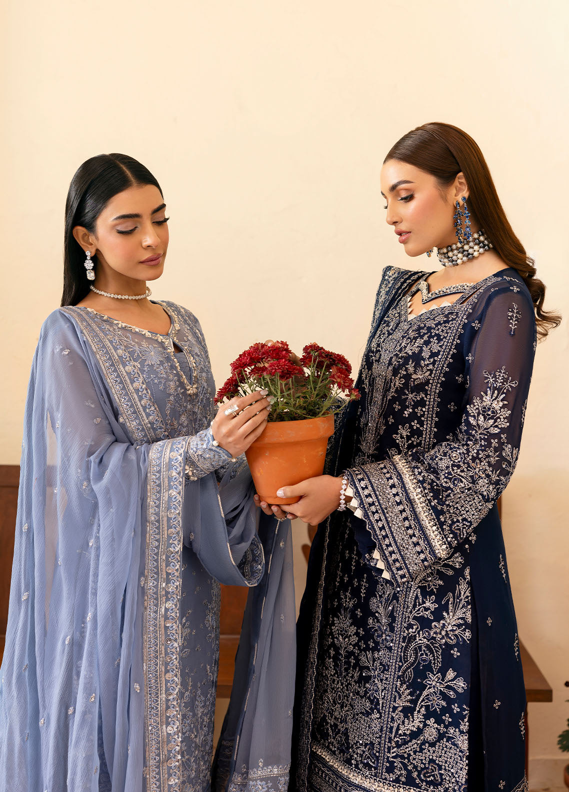 Gulaal | Reverie Embroidered Chiffon | MEHER - by - Libasekhas UK - Registered Vendor of : Gulaal - 100% Original Designer Dresss
