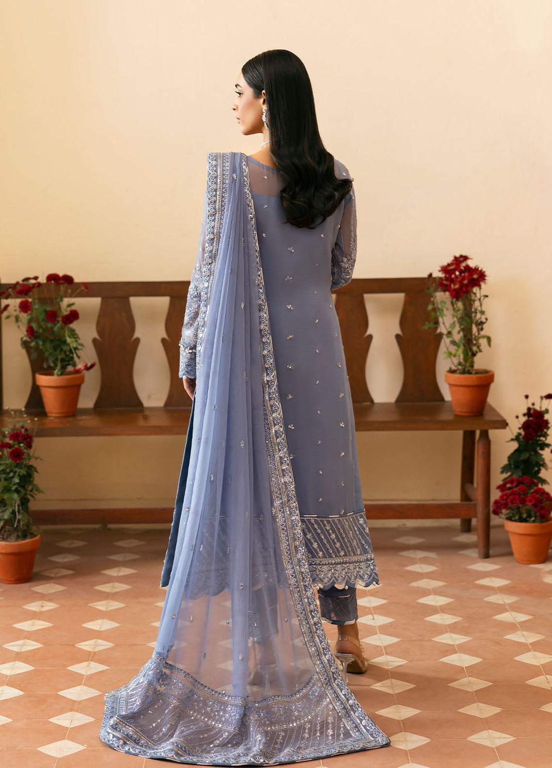 Gulaal | Reverie Embroidered Chiffon | MEHER - by - Libasekhas UK - Registered Vendor of : Gulaal - 100% Original Designer Dresss