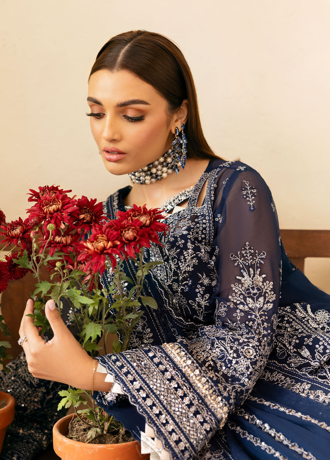 Gulaal | Reverie Embroidered Chiffon | ARISTA - by - Libasekhas UK - Registered Vendor of : Gulaal - 100% Original Designer Dresss
