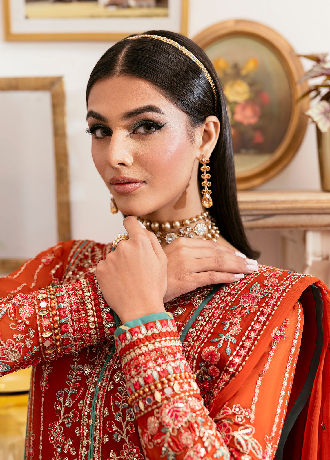 Gulaal | Reverie Embroidered Chiffon | ZARNA - by - Libasekhas UK - Registered Vendor of : Gulaal - 100% Original Designer Dresss