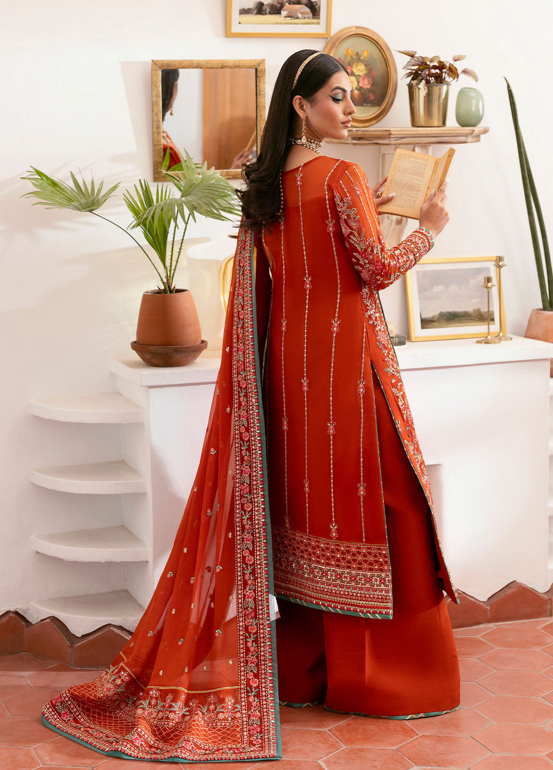 Gulaal | Reverie Embroidered Chiffon | ZARNA - by - Libasekhas UK - Registered Vendor of : Gulaal - 100% Original Designer Dresss