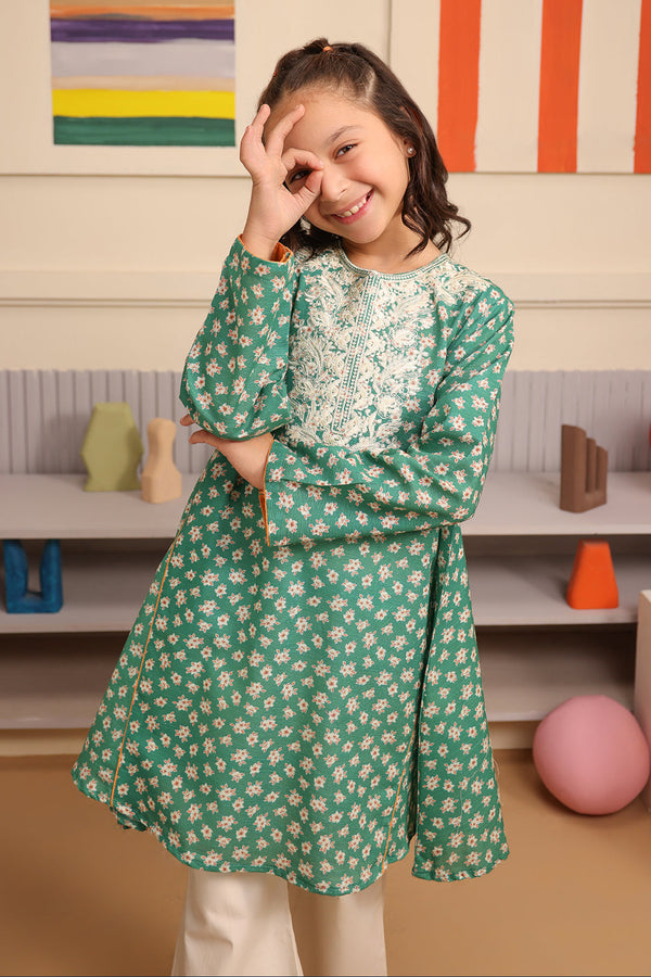 Zellbury Girls | 1 Piece Viscose | Embroidered Kurta - 1701 - by - Libasekhas UK - Registered Vendor of : Zellbury Girls - 100% Original Designer Dresss