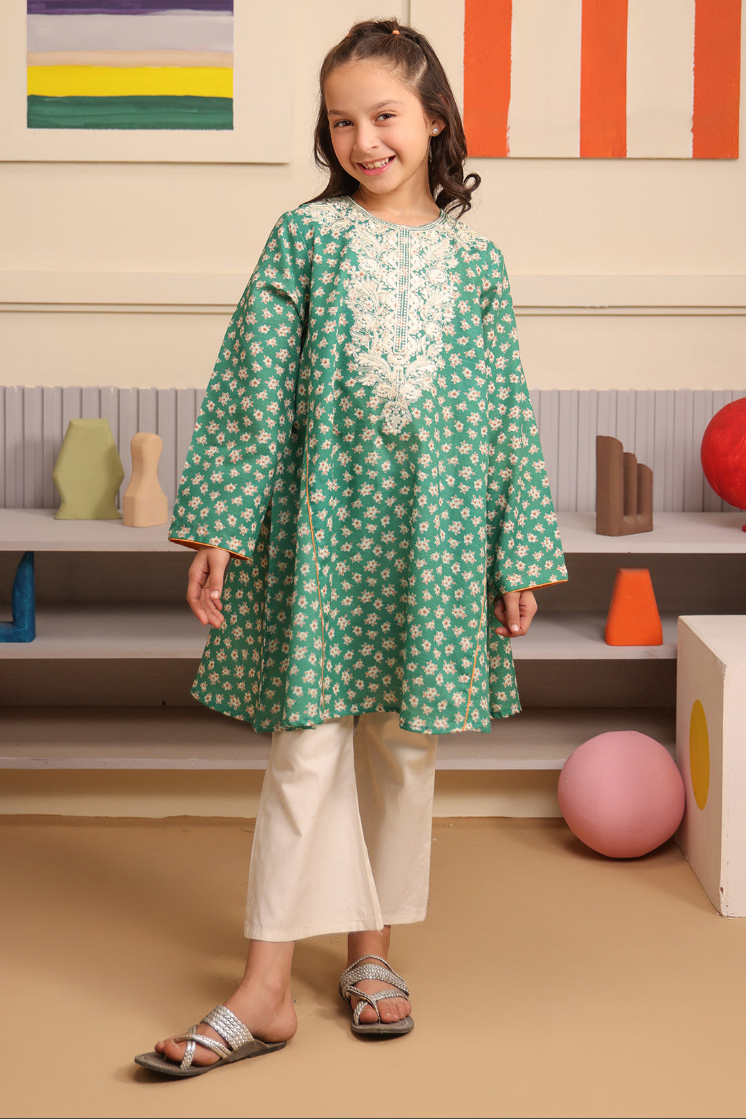 Zellbury Girls | 1 Piece Viscose | Embroidered Kurta - 1701 - by - Libasekhas UK - Registered Vendor of : Zellbury Girls - 100% Original Designer Dresss