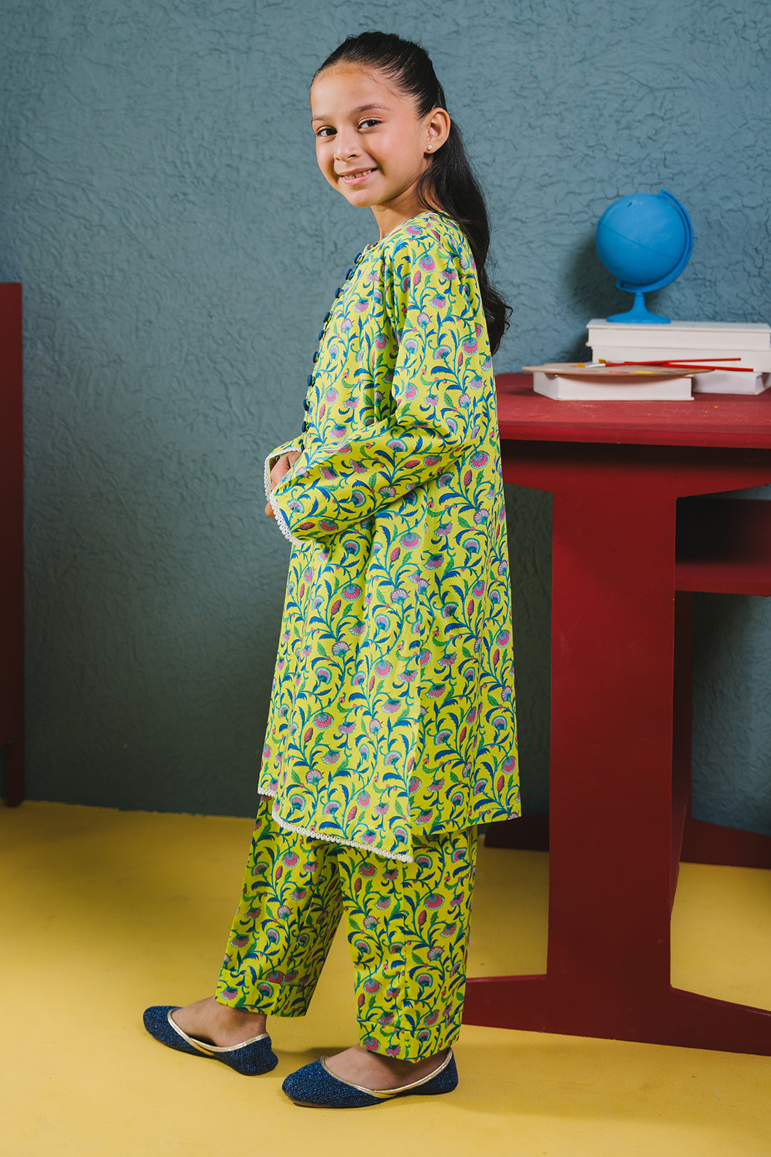 Zellbury Girls | 2 Piece Cambric | Kurta Trouser - 2679 - by - Libasekhas UK - Registered Vendor of : Zellbury Girls - 100% Original Designer Dresss