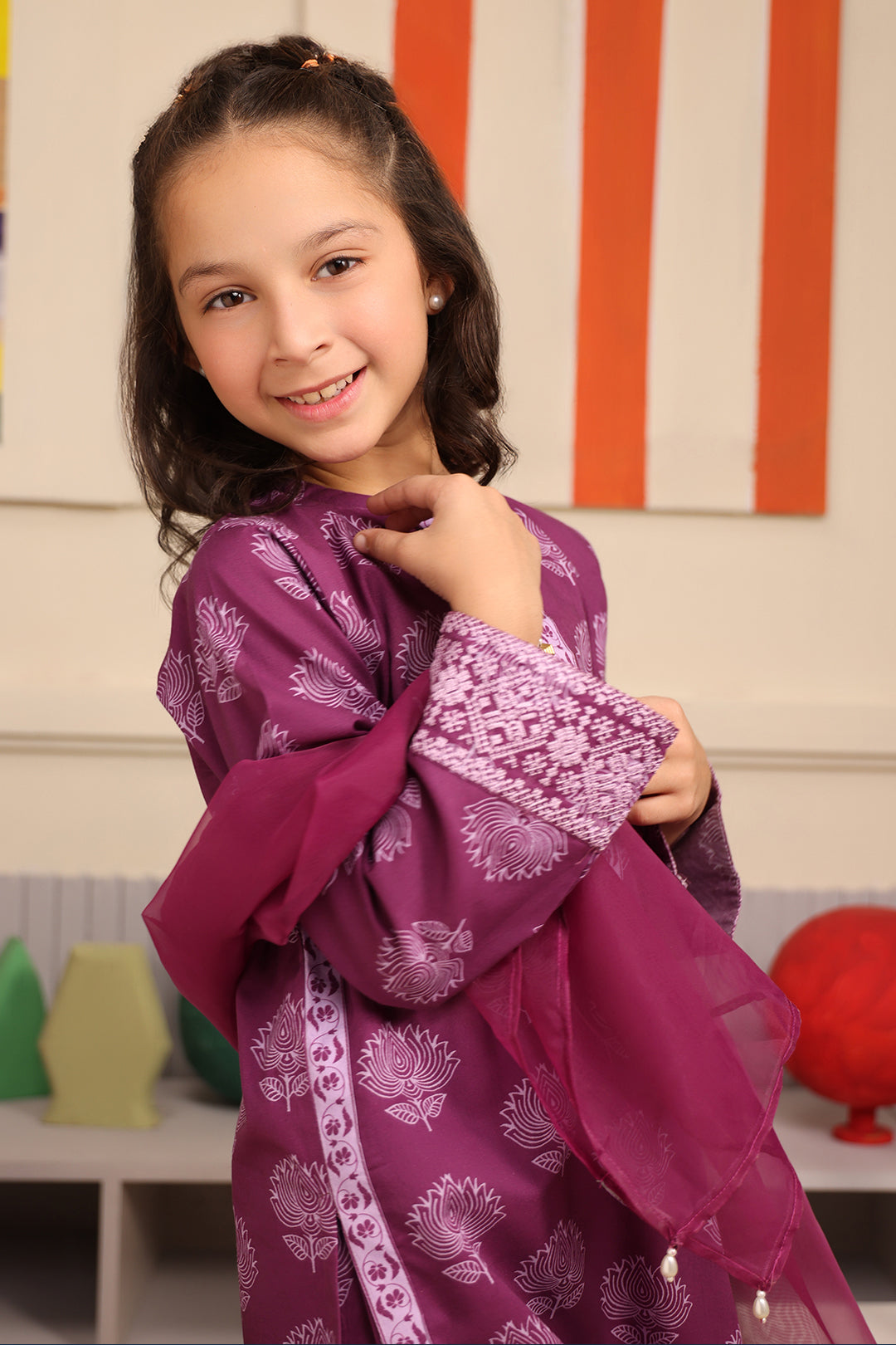 Zellbury Girls | 3 Piece Cambric | Embroidered Kurta Dupatta Trouser - 3664 - by - Libasekhas UK - Registered Vendor of : Zellbury Girls - 100% Original Designer Dresss