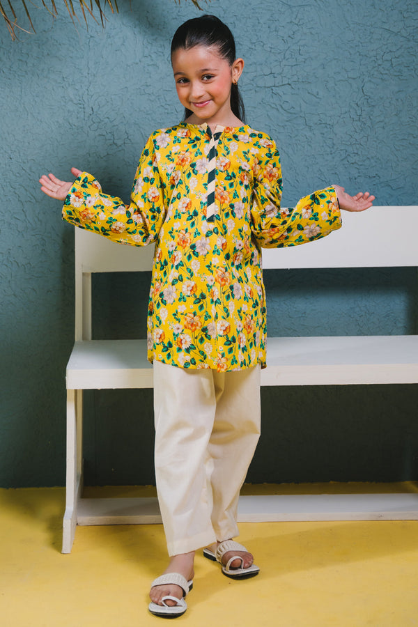 Zellbury Girls | 1 Piece Lawn | Kurta - 1384 - by - Libasekhas UK - Registered Vendor of : Zellbury Girls - 100% Original Designer Dresss