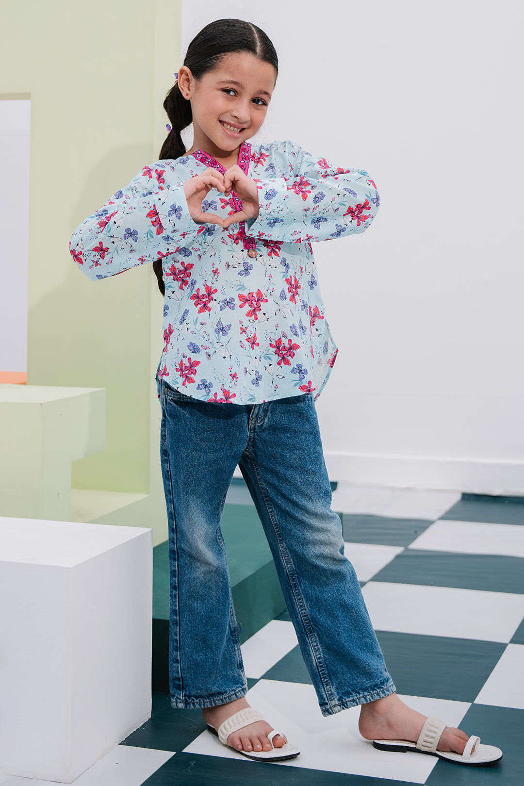 Zellbury Girls | 1 Piece Lawn | Kurta - 1387 - by - Libasekhas UK - Registered Vendor of : Zellbury Girls - 100% Original Designer Dresss
