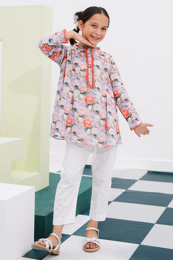 Zellbury Girls | 1 Piece Lawn | Kurta - 1390 - by - Libasekhas UK - Registered Vendor of : Zellbury Girls - 100% Original Designer Dresss