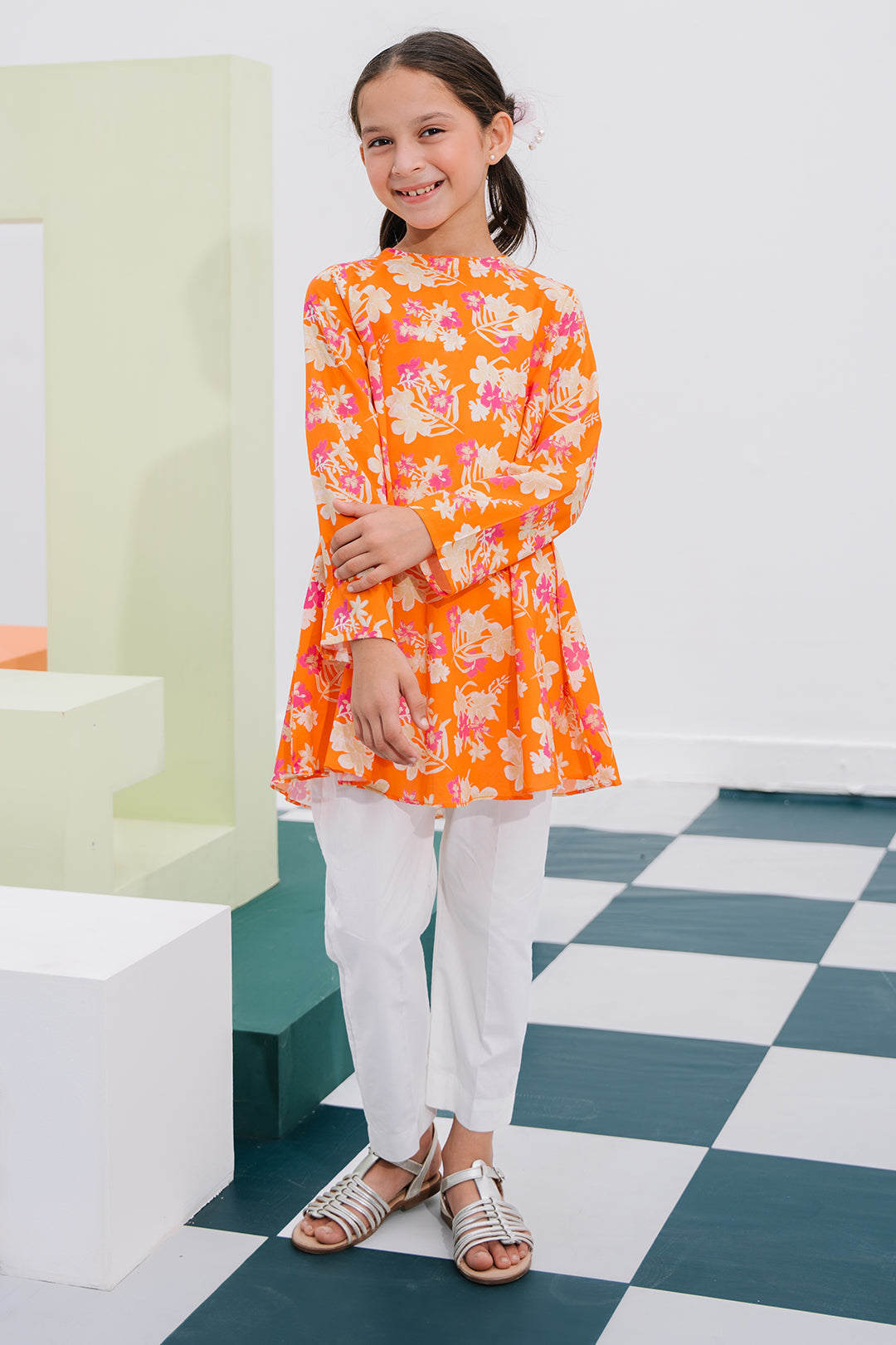 Zellbury Girls | 1 Piece Lawn | Embroidered Kurta - 1403 - by - Libasekhas UK - Registered Vendor of : Zellbury Girls - 100% Original Designer Dresss