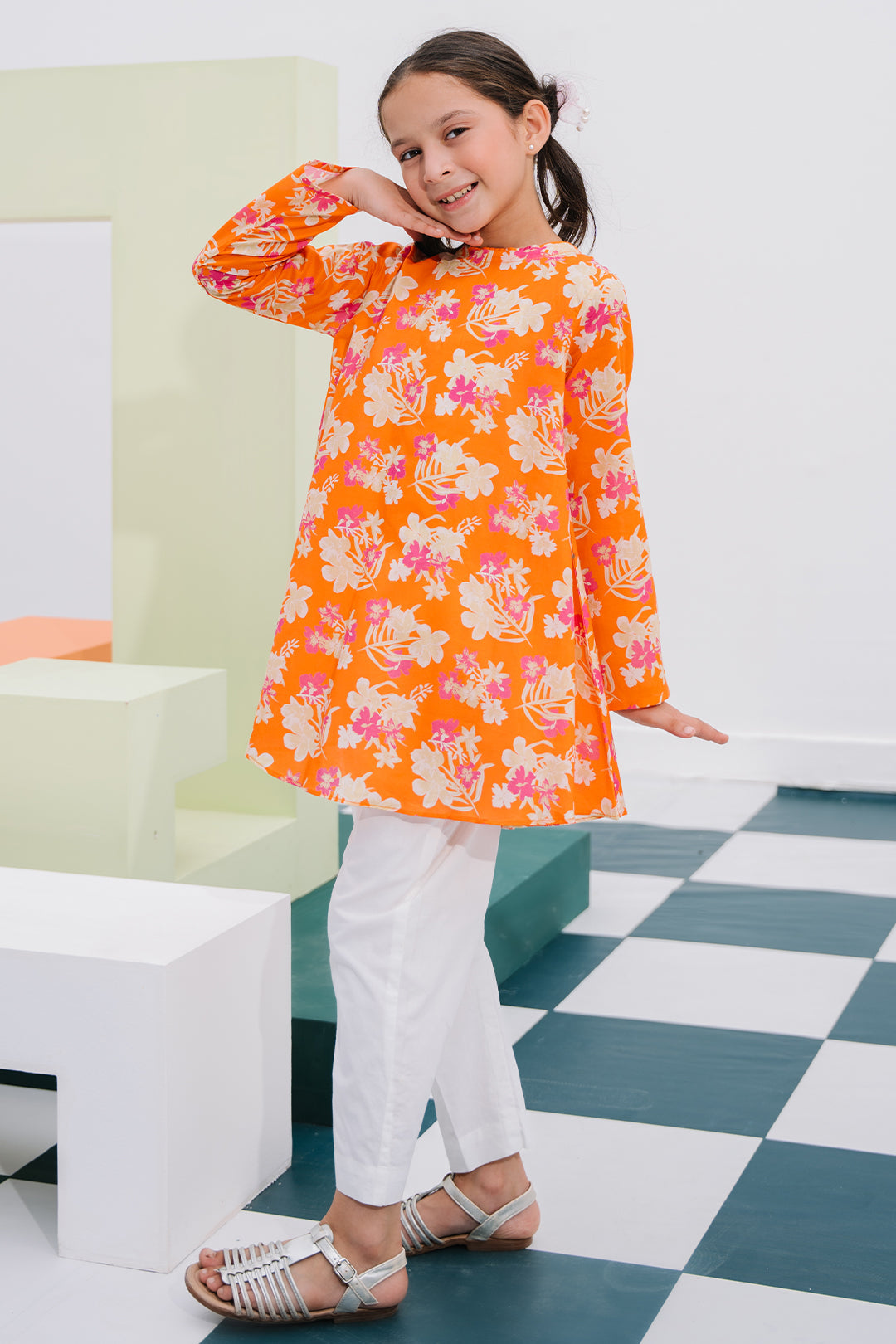 Zellbury Girls | 1 Piece Lawn | Embroidered Kurta - 1403 - by - Libasekhas UK - Registered Vendor of : Zellbury Girls - 100% Original Designer Dresss