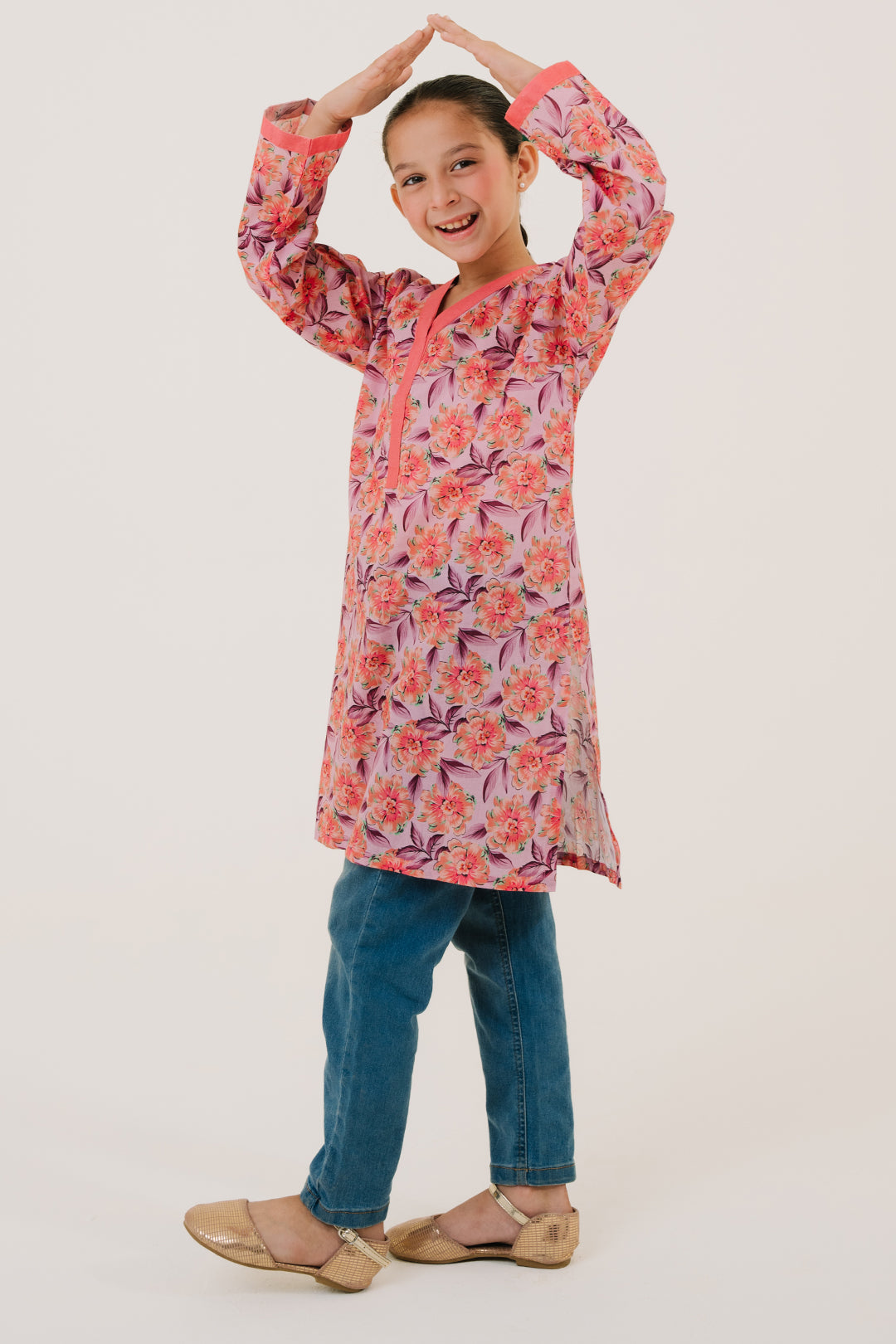 Zellbury Girls | 1 Piece Lawn | Kurta - 1437 - by - Libasekhas UK - Registered Vendor of : Zellbury Girls - 100% Original Designer Dresss