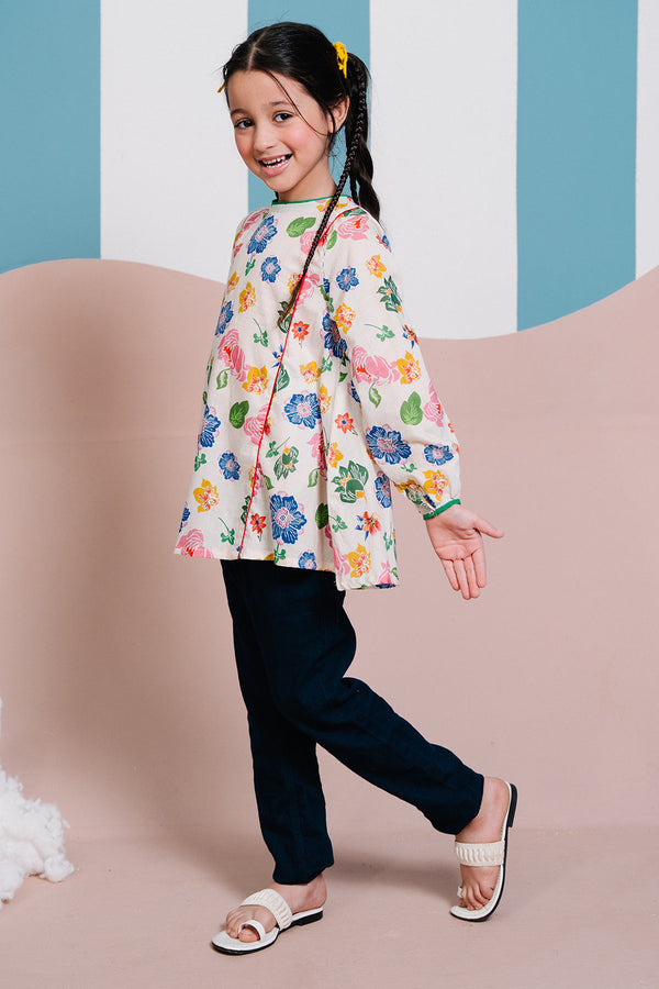 Zellbury Girls | 1 Piece Lawn | Kurta - 1445 - by - Libasekhas UK - Registered Vendor of : Zellbury Girls - 100% Original Designer Dresss