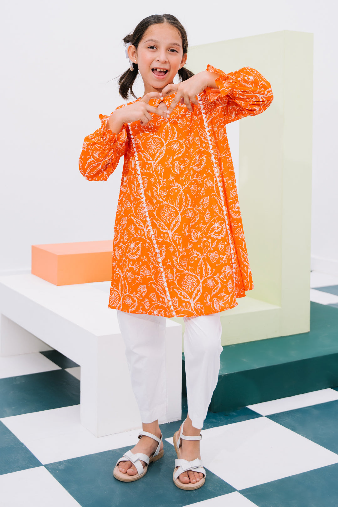 Zellbury Girls | 1 Piece Lawn | Kurta - 1448 - by - Libasekhas UK - Registered Vendor of : Zellbury Girls - 100% Original Designer Dresss