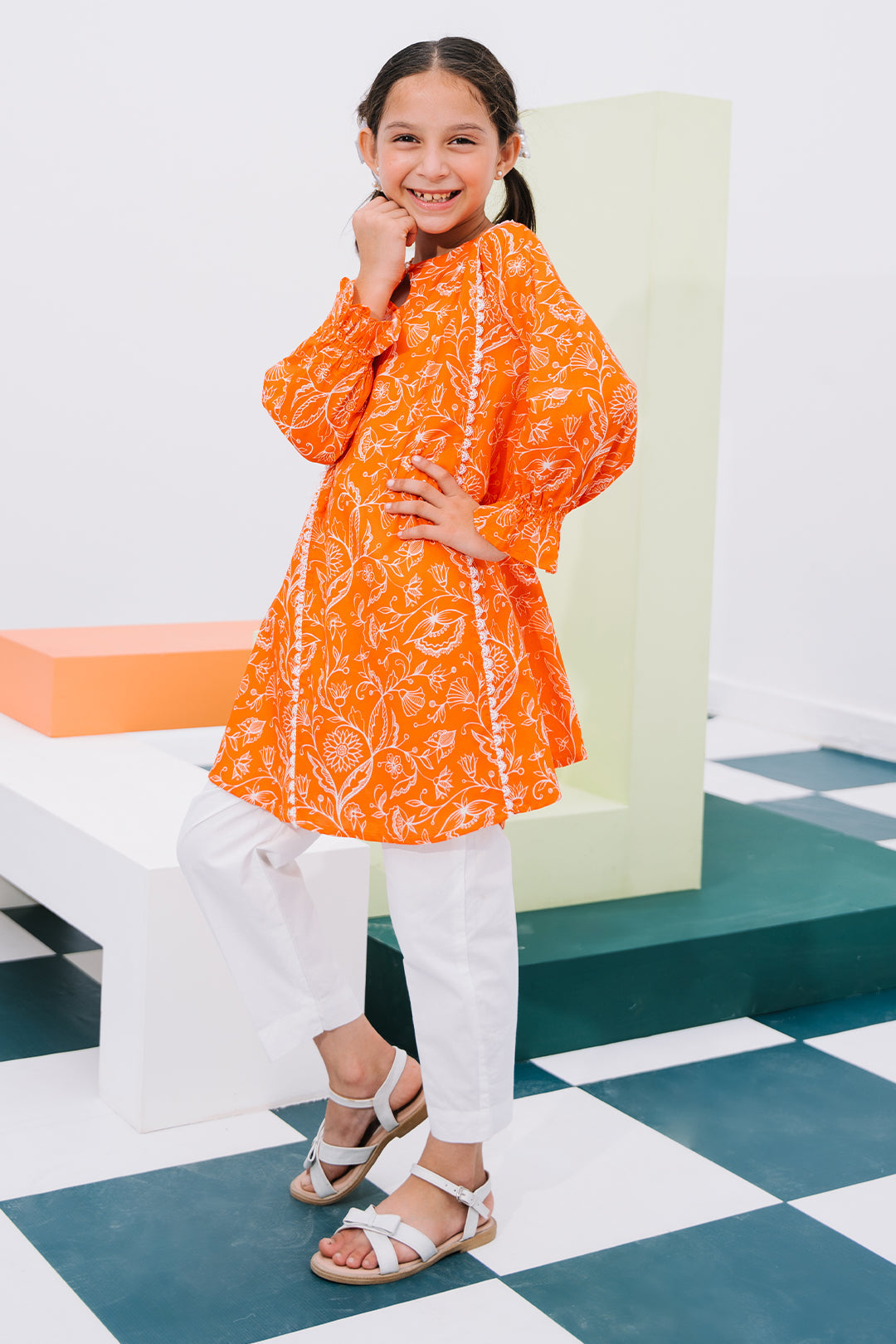 Zellbury Girls | 1 Piece Lawn | Kurta - 1448 - by - Libasekhas UK - Registered Vendor of : Zellbury Girls - 100% Original Designer Dresss