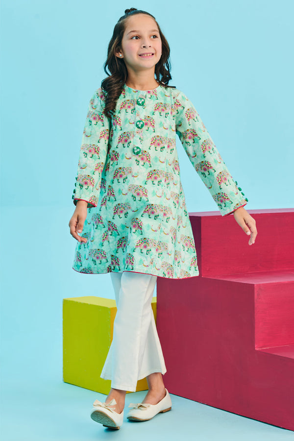 Zellbury Girls | 1 Piece Lawn | Kurta - 1451 - by - Libasekhas UK - Registered Vendor of : Zellbury Girls - 100% Original Designer Dresss