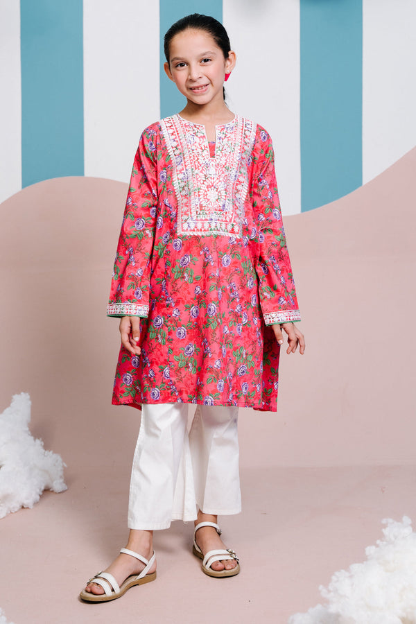 Zellbury Girls | 1 Piece Lawn | Embroidered Kurta - 1453 - by - Libasekhas UK - Registered Vendor of : Zellbury Girls - 100% Original Designer Dresss