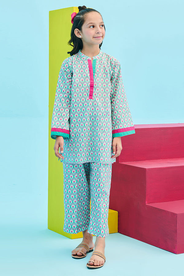 Zellbury Girls | 2 Piece Lawn | Kurta Trouser - 2411 - by - Libasekhas UK - Registered Vendor of : Zellbury Girls - 100% Original Designer Dresss