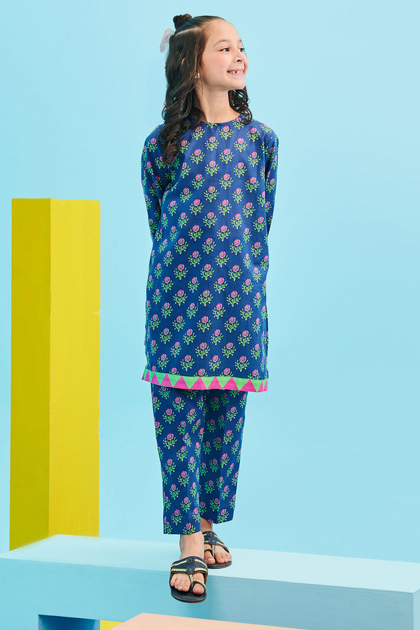 Zellbury Girls | 2 Piece Lawn | Kurta Trouser - 2412 - by - Libasekhas UK - Registered Vendor of : Zellbury Girls - 100% Original Designer Dresss