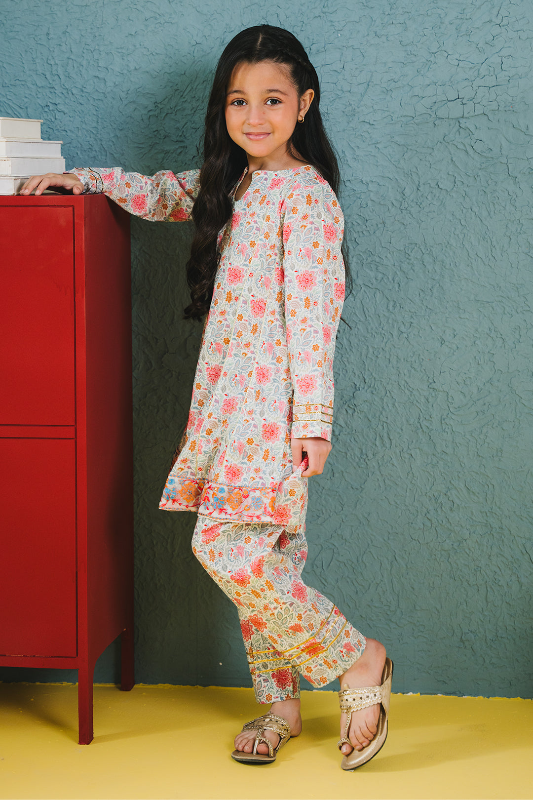 Zellbury Girls | 2 Piece Lawn | Embroidered Kurta Trouser - 2430 - by - Libasekhas UK - Registered Vendor of : Zellbury Girls - 100% Original Designer Dresss