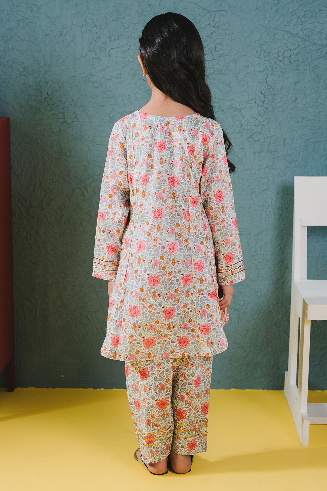 Zellbury Girls | 2 Piece Lawn | Embroidered Kurta Trouser - 2430 - by - Libasekhas UK - Registered Vendor of : Zellbury Girls - 100% Original Designer Dresss
