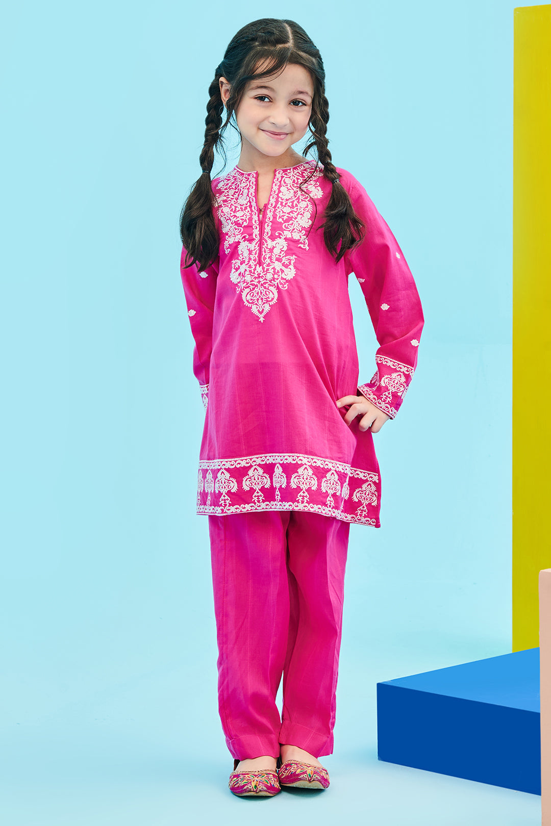 Zellbury Girls | 2 Piece Lawn | Embroidered Kurta Trouser - 2464 - by - Libasekhas UK - Registered Vendor of : Zellbury Girls - 100% Original Designer Dresss