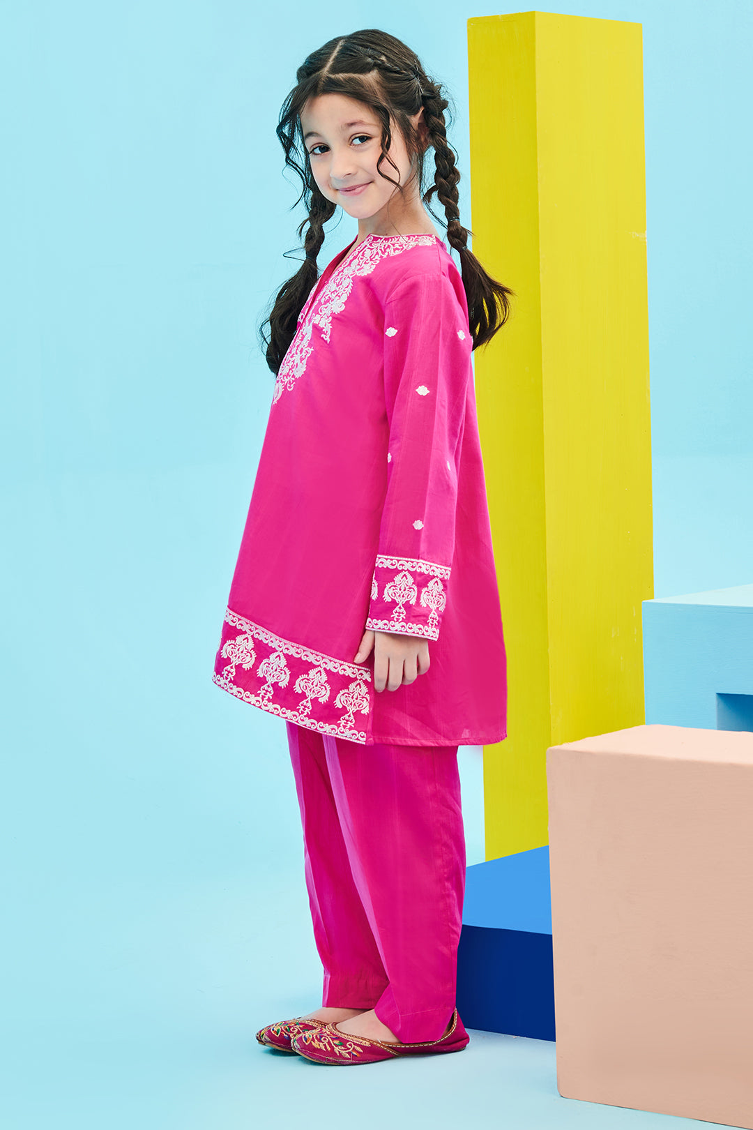 Zellbury Girls | 2 Piece Lawn | Embroidered Kurta Trouser - 2464 - by - Libasekhas UK - Registered Vendor of : Zellbury Girls - 100% Original Designer Dresss