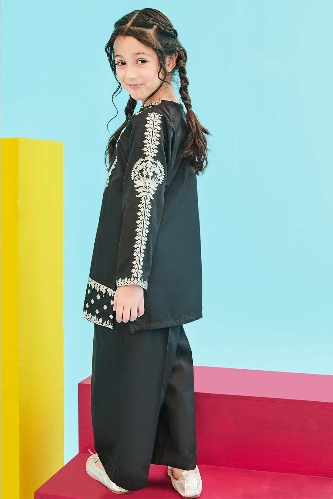 Zellbury Girls | 2 Piece Lawn | Embroidered Kurta Trouser - 2466 - by - Libasekhas UK - Registered Vendor of : Zellbury Girls - 100% Original Designer Dresss