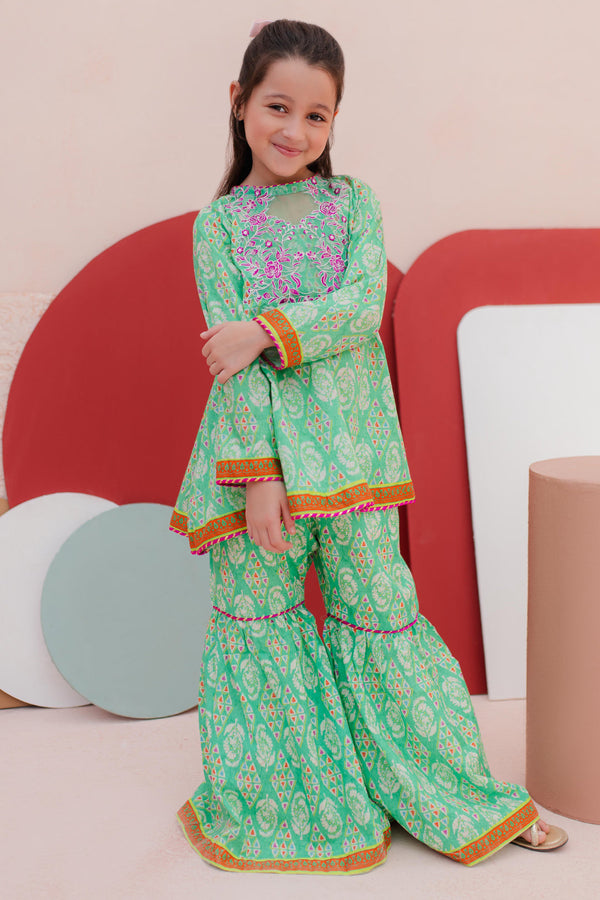 Zellbury Girls | 2 Piece Lawn | Embroidered Kurta Trouser - 2469 - by - Libasekhas UK - Registered Vendor of : Zellbury Girls - 100% Original Designer Dresss
