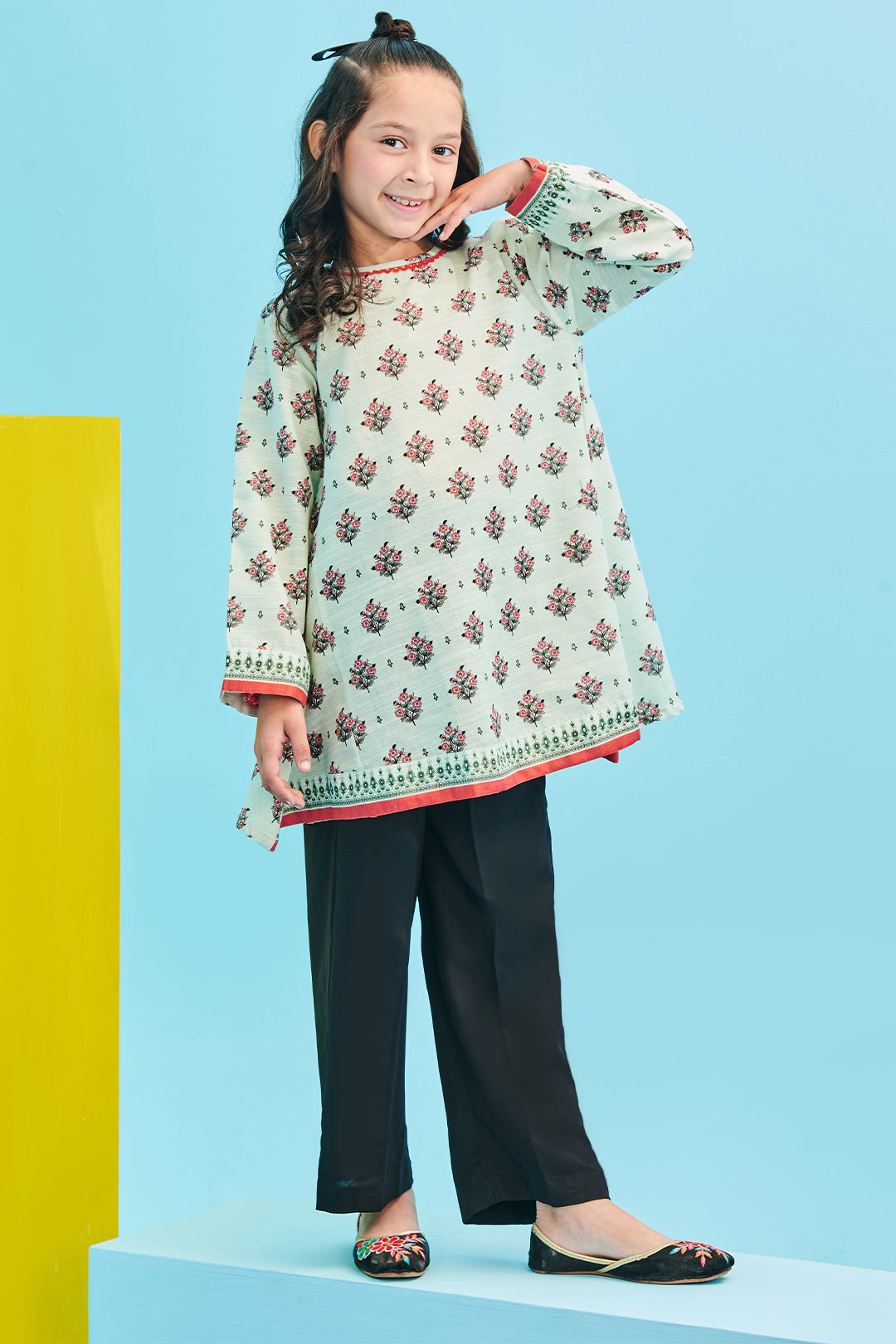 Zellbury Girls | 1 Piece Khaddar | Kurta - 1733 - by - Libasekhas UK - Registered Vendor of : Zellbury Girls - 100% Original Designer Dresss