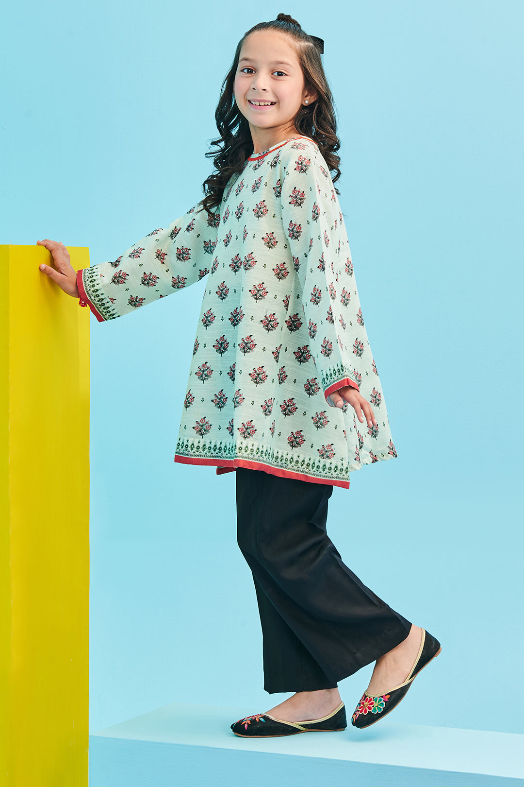 Zellbury Girls | 1 Piece Khaddar | Kurta - 1733 - by - Libasekhas UK - Registered Vendor of : Zellbury Girls - 100% Original Designer Dresss