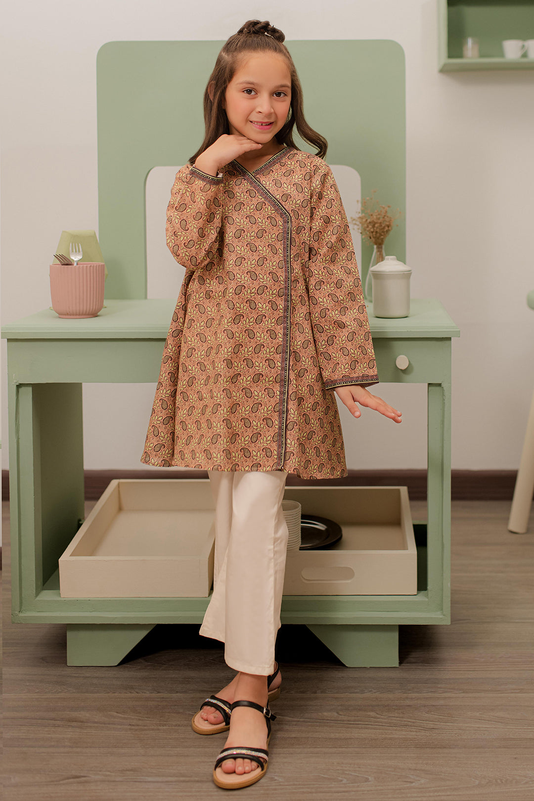 Zellbury Girls | 1 Piece Khaddar | Kurta - 1780 - by - Libasekhas UK - Registered Vendor of : Zellbury Girls - 100% Original Designer Dresss