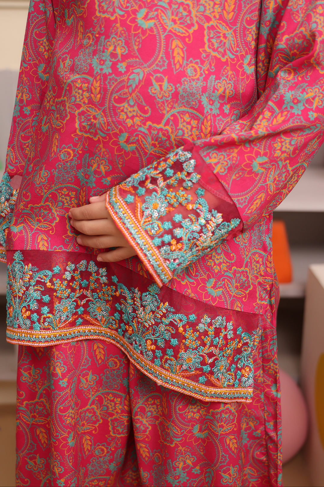 Zellbury Girls | 2 Piece Viscose | Embroidered Kurta Trouser - 2730 - by - Libasekhas UK - Registered Vendor of : Zellbury Girls - 100% Original Designer Dresss