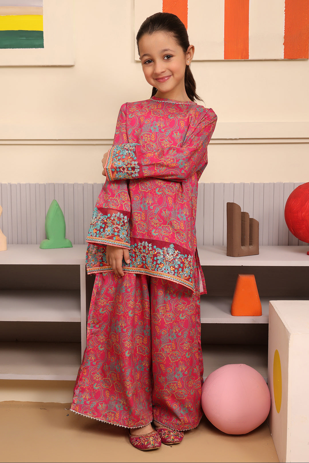 Zellbury Girls | 2 Piece Viscose | Embroidered Kurta Trouser - 2730 - by - Libasekhas UK - Registered Vendor of : Zellbury Girls - 100% Original Designer Dresss