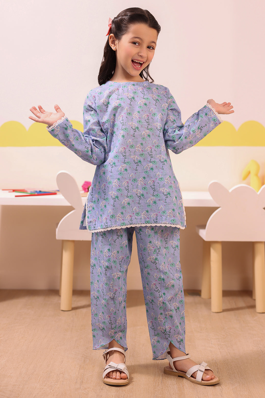 Zellbury Girls | 2 Piece Khaddar | Kurta Trouser - 2748 - by - Libasekhas UK - Registered Vendor of : Zellbury Girls - 100% Original Designer Dresss
