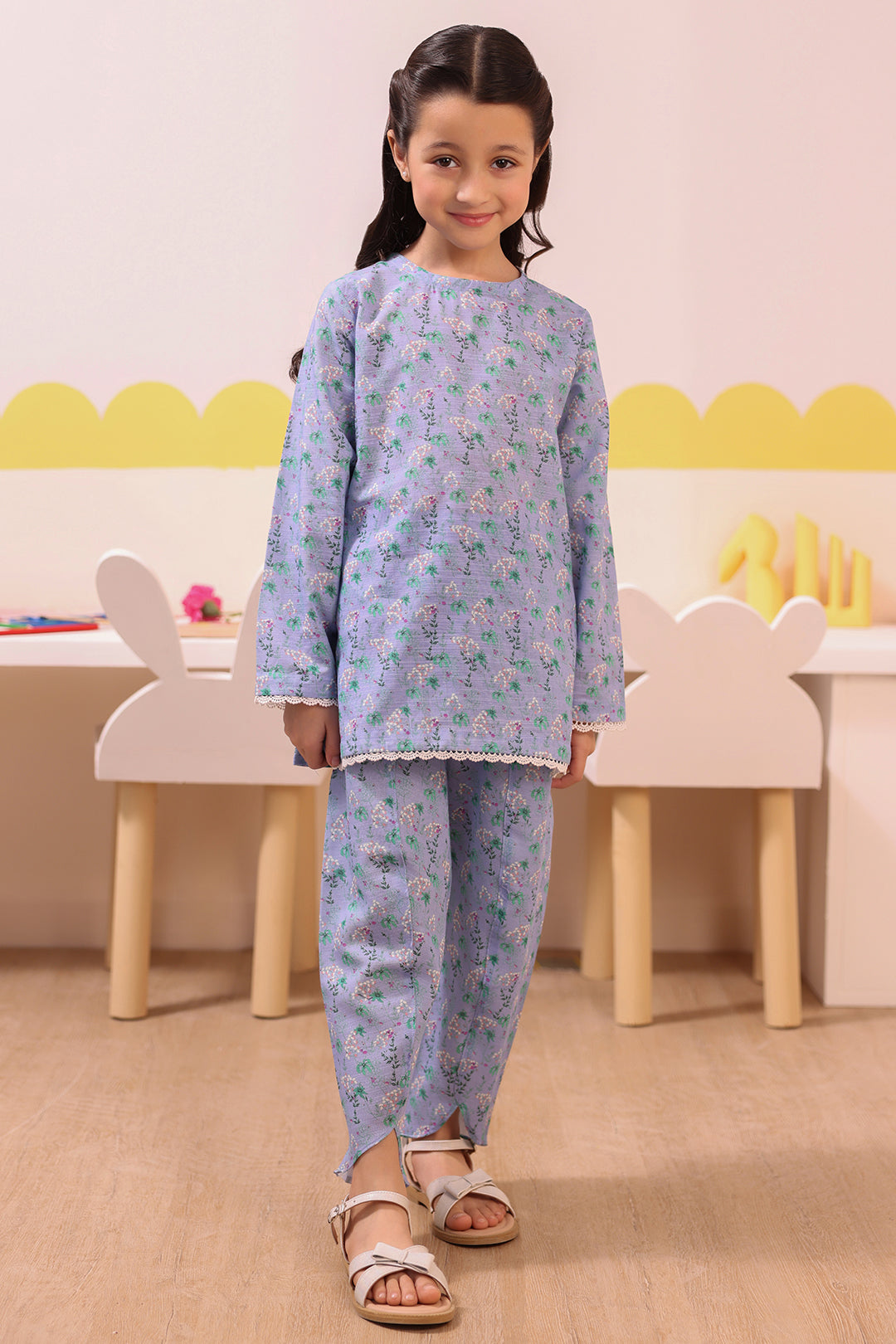 Zellbury Girls | 2 Piece Khaddar | Kurta Trouser - 2748 - by - Libasekhas UK - Registered Vendor of : Zellbury Girls - 100% Original Designer Dresss