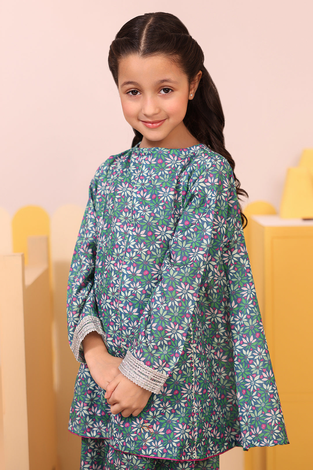 Zellbury Girls | 2 Piece Karandi | Kurta Trouser - 2762 - by - Libasekhas UK - Registered Vendor of : Zellbury Girls - 100% Original Designer Dresss