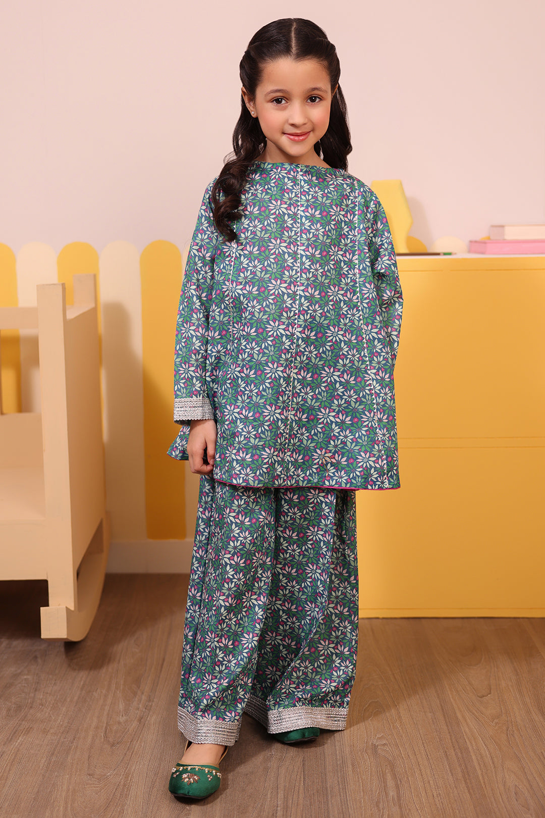 Zellbury Girls | 2 Piece Karandi | Kurta Trouser - 2762 - by - Libasekhas UK - Registered Vendor of : Zellbury Girls - 100% Original Designer Dresss