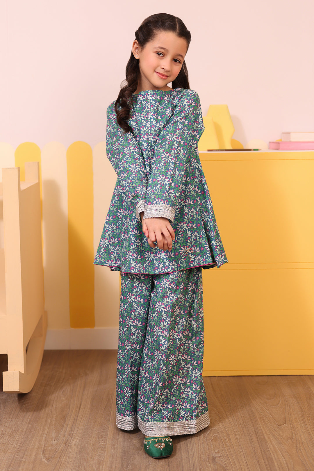 Zellbury Girls | 2 Piece Karandi | Kurta Trouser - 2762 - by - Libasekhas UK - Registered Vendor of : Zellbury Girls - 100% Original Designer Dresss